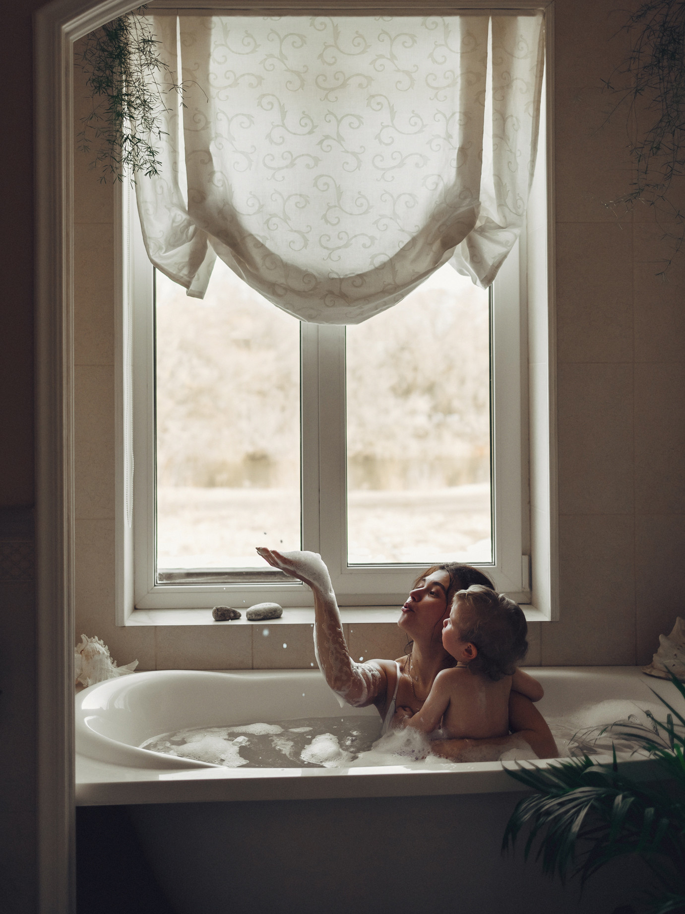 Купание с мамой